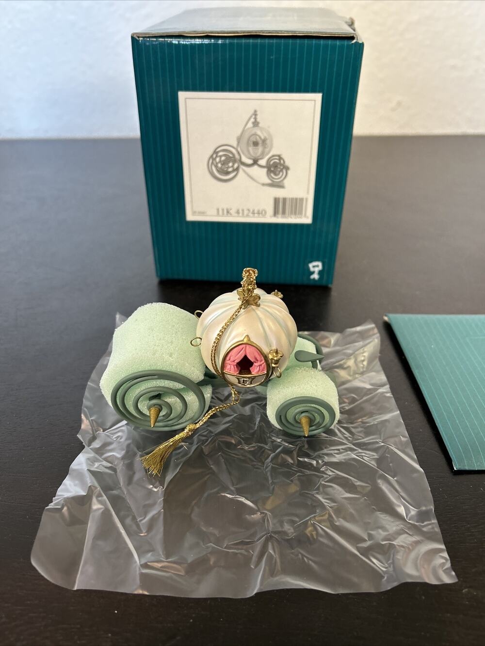 WDCC Enchanted Places Cinderella Carriage Ornament Item #11K412440 Box & COA NEW